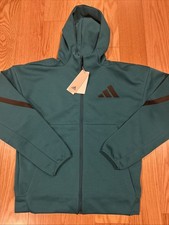 Adidas Z.N.E. FULL-ZIP HOODED TRACK JACKET Teal Sz S JD1369 Men s Outwear NWT