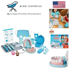 Kids Dentist Play Set 25-Piece Toy with Oversized Teeth & Dental Tools