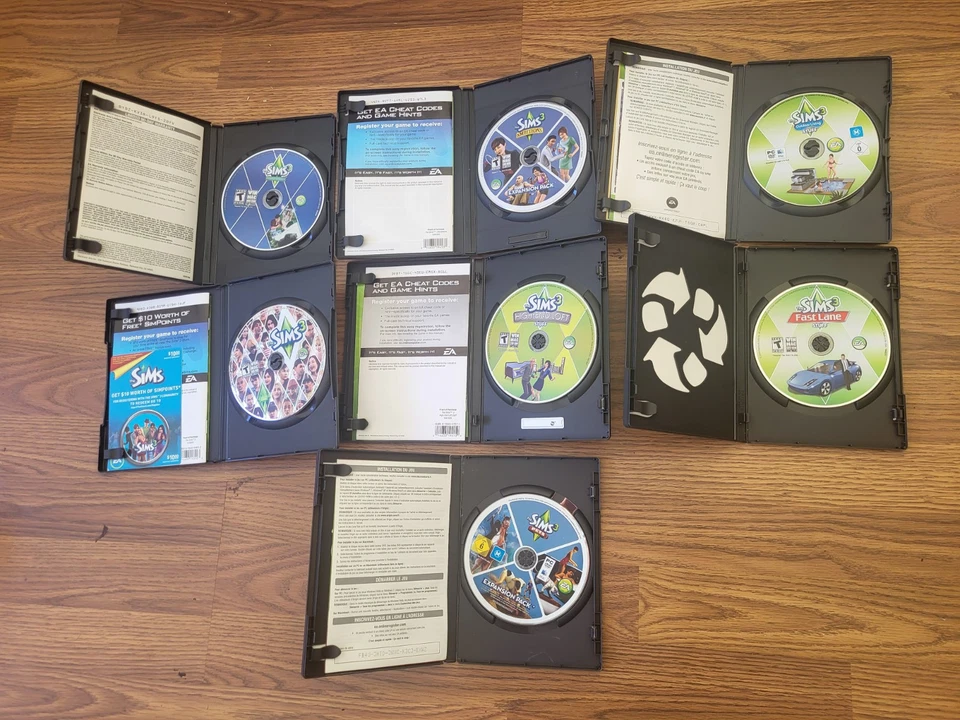 The Sims Lot of 7 Vintage Games Complete Set Expansion & Stuff Packs - Image 2 of 4