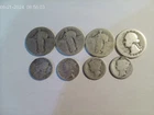 3 STANDING LIBERTY QUARTERS, 1 WASHINGTON, & 4 Mercury Dimes  ~ 90% SILVER LOT
