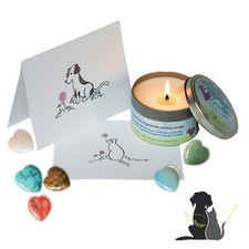 Pet Perennials Dog Memorial Candle   Dog Bundle Healing Hearts Pet Memorial C...