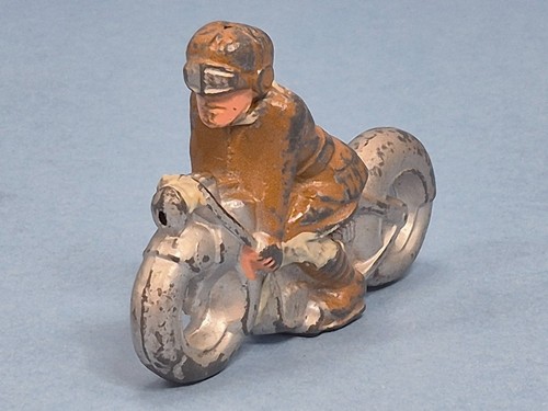 Vintage Barclay Manoil Lead Toy Soldier on Motorcycle - Picture 3 of 10