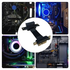 PCIe4.0 X1 Risers Cable for PC Upgrades Secure Locking Connectors Flexible