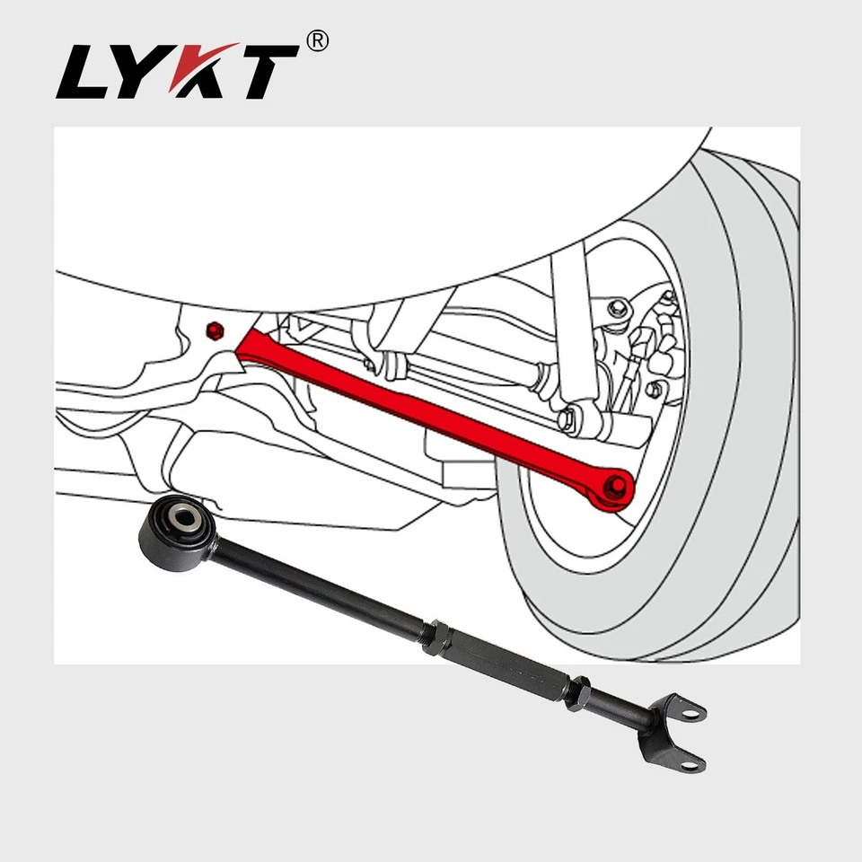 LYKT 2pcs Rear Adjustable Toe Arms for Toyota Camry、Avalon &Lexus ES350 ES300h Foto 2 de 4