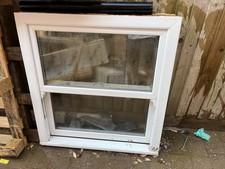 UPVC Double Glazed Sash Window. White. 990 X 1040. Used Fully working With Key.