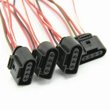 4-Pin Ignition Coil Connector Harness Plug For Audi A3 A4 Q5 Q7 8K0973724 E