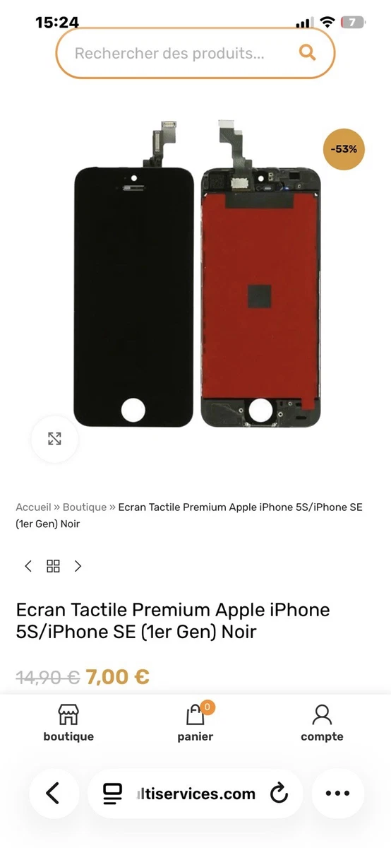 Écran LCD Complet Pour IPhone 5S Noir Ou Blanc - Ecran Retina, Livraison Sous 24h