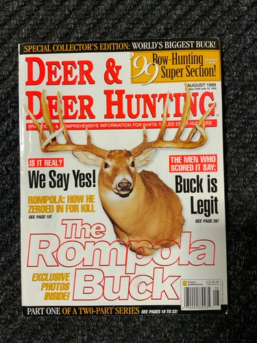 Hirsch und Hirsch Jagd August 1999 Mitch Rompola Bock Weißschwanz