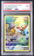 Carte promozionali Galarian Zapdos SWSH: Sword & Shield SWSH283 Holo PSA 9 come nuove
