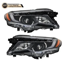Silscvtt Pair Headlight For Honda Pilot 16-18&Ridgeline 17-20 Halogen W/LED DRL