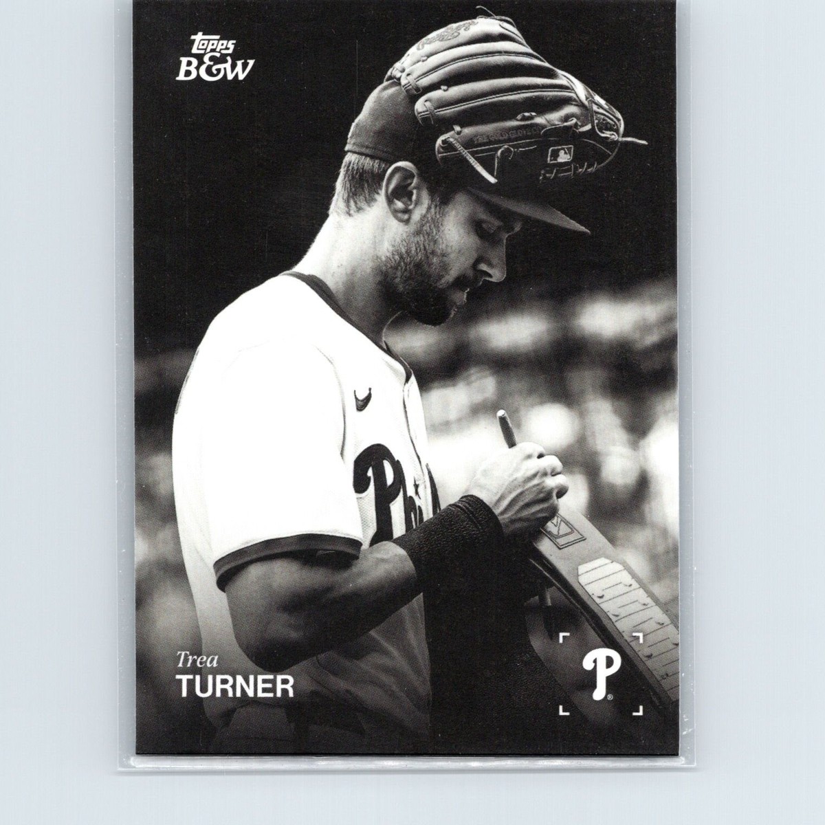 2025 Topps Black & White Baseball - Trea Turner #9 - Philadelphia