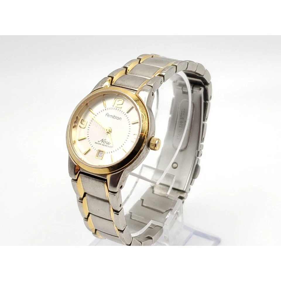 Armitron Now Watch Women New Battery Two-Tone 24mm Silver Date Dial - image 2 of 4