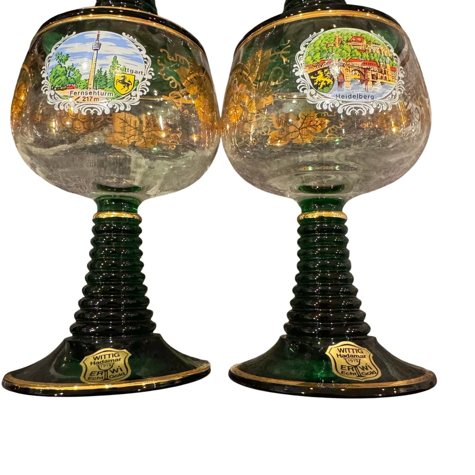 Copas de vino alemanas Wittig vintage Foto 2 de 4