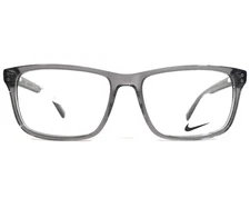 Nike Eyeglasses Frames 7238 050 Clear Gray Square Full Rim 54-16-140
