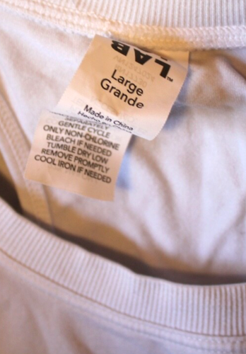 JoyLab Women's White Cropped Short Sleeve Athletic Top Shirt w/Back Detail Sz L - Picture 3 of 3