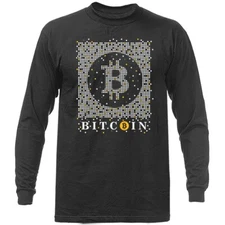 Bitcoin Miner Crypto Currency Traders Graphic Long Sleeve