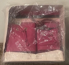 NANETTE LEPORE MATCHING HANDBAG PURSE SET MOM AND HER MINI BRIGHT PINK NEW W TAG