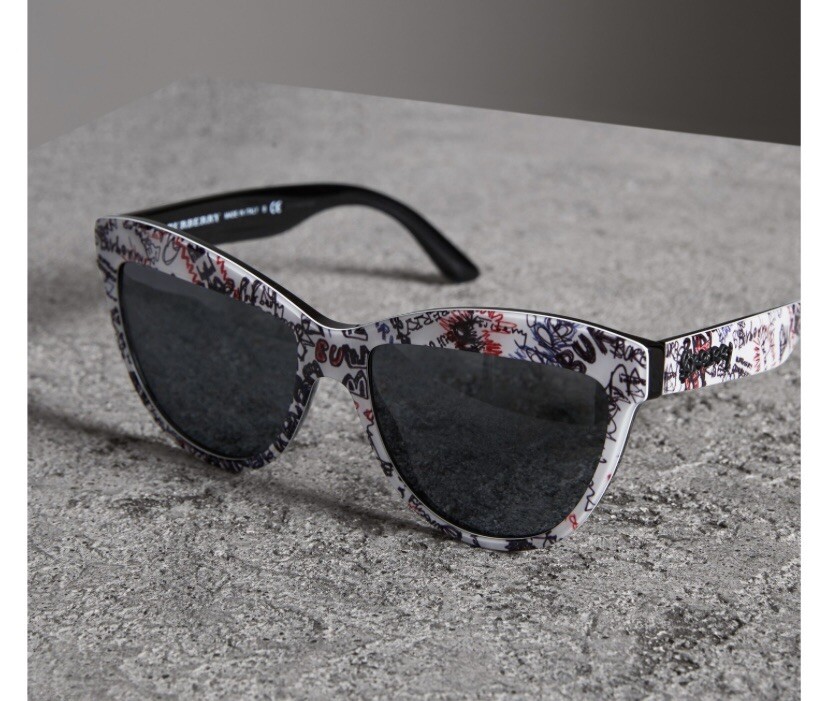 NEW Burberry Doodle Print Sunglasses Graffiti | eBay display picture 2
