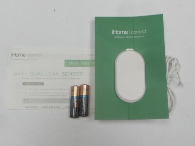 iHome iSB02 Wi-Fi Battery Powered Dual Leak Sensor