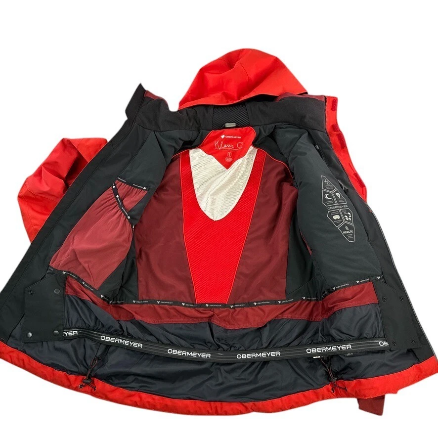 Obermeyer Jacket Series Men’s Small Red  Klaus O Fusion Recco Skiing Outdoor - Image 3 of 4