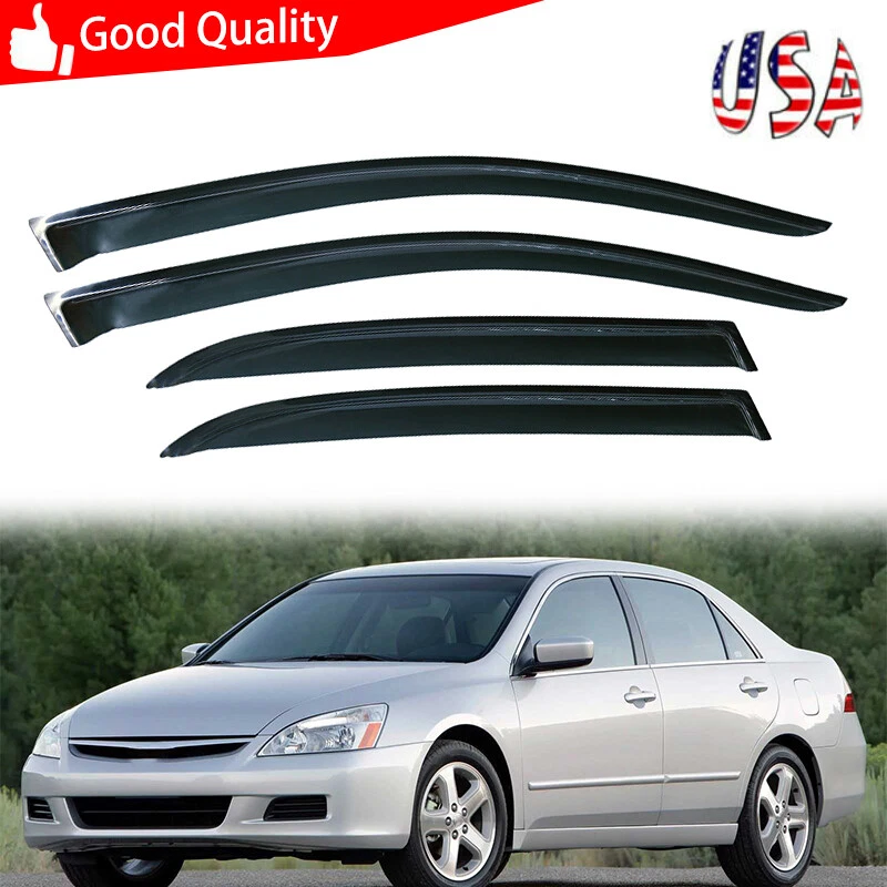 Window Visors Wind Shade Rain Guard Deflector For Honda Accord Sedan 2003-2007 - Изображение 2 из 4