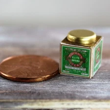Dollhouse miniatures Beverage 1:12 Solari's English Breakfast Tea Tin NEW
