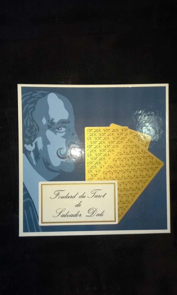 Salvador Dali Signed Silk Scarf Vintage 1990s Avakian Folard Tarot Card - Image 2 of 4