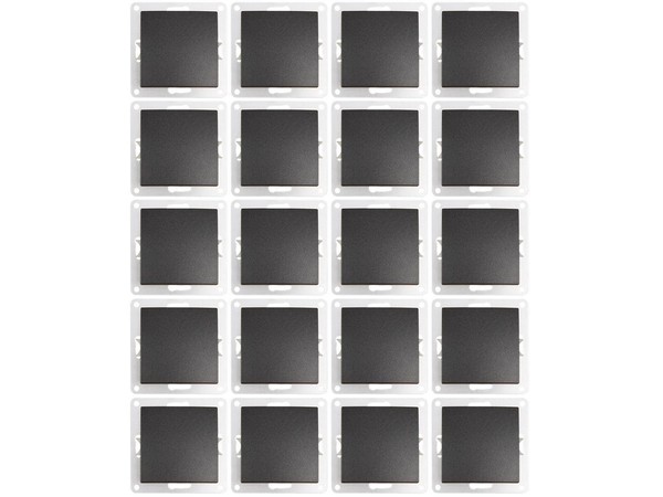 Wechselschalter Mcpower ''Flair'', 250V~/10A, Up, Anthrazit, 20Er-Pack-image