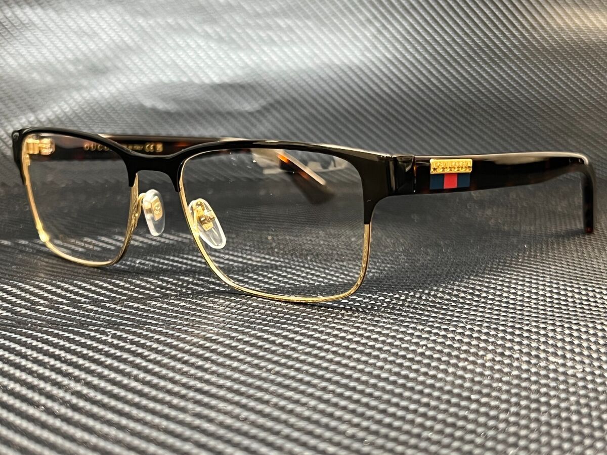 GUCCI GG0750O 002 Black Havana Demo Lens Men's Eyeglasses 56 GUCCI GG0750O 002 Black Havana Demo Lens Men's Eyeglasses 56