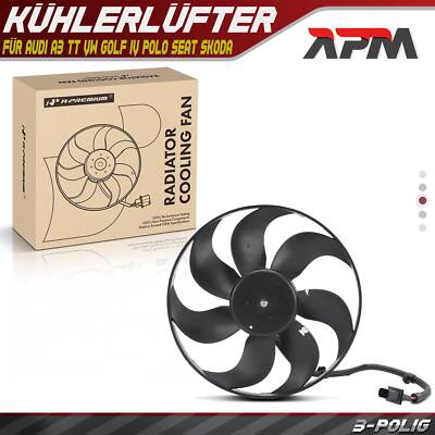 Lüfter Motorkühlung Kühlerlüfter 346mm für Audi A3 TT VW Golf 4 Polo Skoda Seat