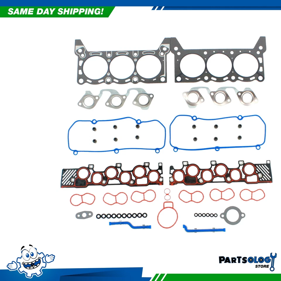 Juego de culata DNJ HGB4122 con kit de pernos de cabeza para Ford Windstar 1996 3,8 L OHV Foto 3 de 3