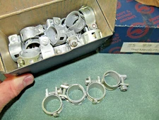 25 NOS WWII Pratt & Whitney Aircraft Hose Clamps by Ideal pn 22117 -High Quality