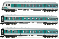 Roco 6200034 3Er Set Nahverkehrswagen Db Ag, Steuerwagen, MinttüRkis Epv-Vi Neu