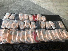 Split Sole Canvas Ballet Slippers Lot 38 Mostly Pink Various Sizes Child-Adult