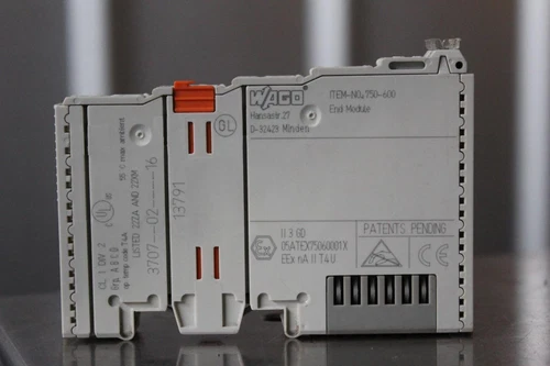 WAGO End Module 750-600 DIN Rail Mounting 750600 I/O Terminal Module 24 vDC