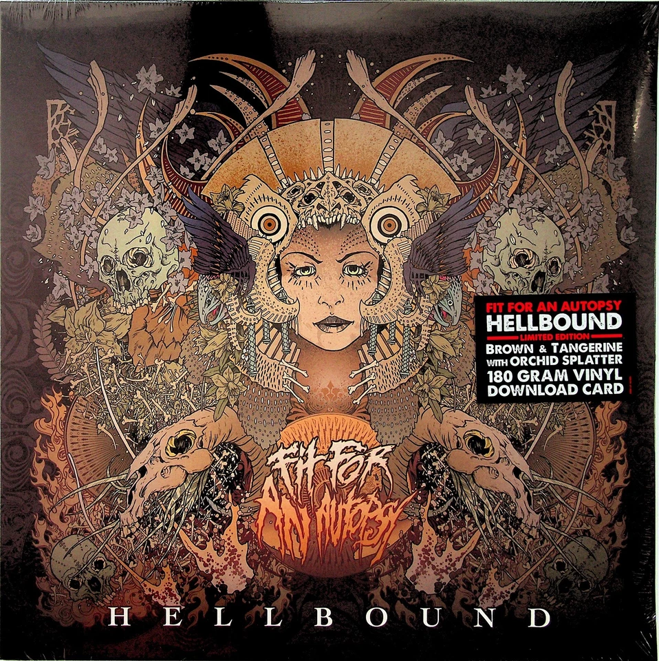 Fit For An Autopsy – Hellbound LP (NEW 2018 Brown & Tangerine Coloured Vinyl)  - Image 2 of 3
