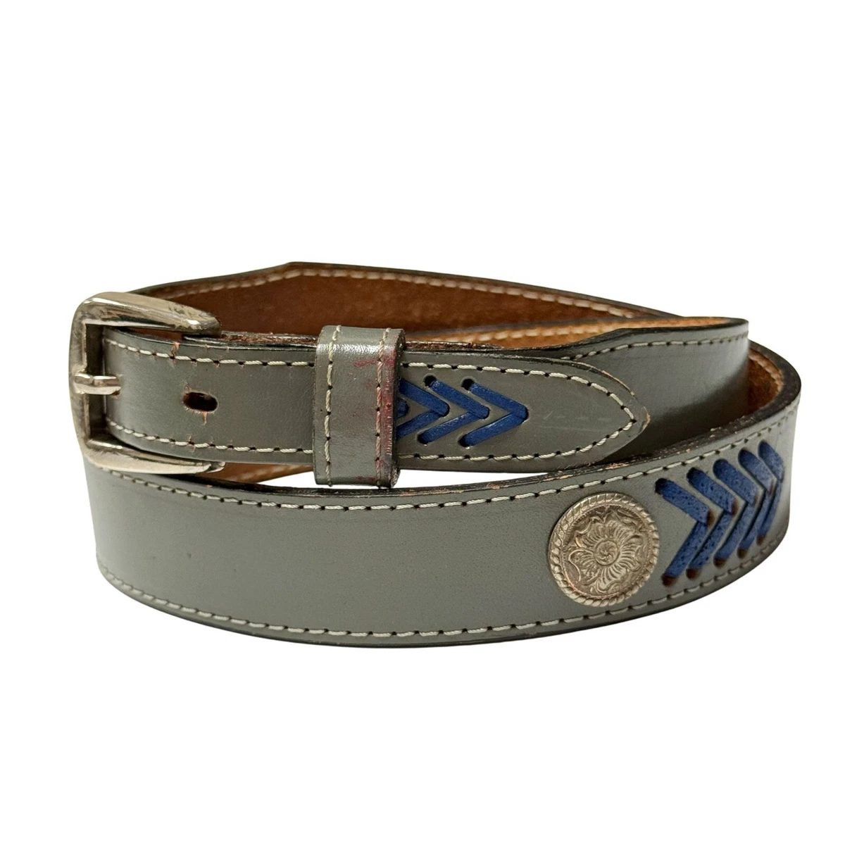 Leather Gray Vintage Belts for sale | eBay display picture 3