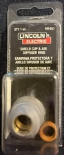KH653 Plasma Cutter Air Diffuser and Shield Cup Set fits Plasma 20 Lincoln Elect