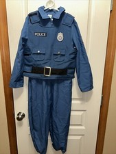 Police Costume for Kids Uniform Cop Halloween 7-8 Yrs