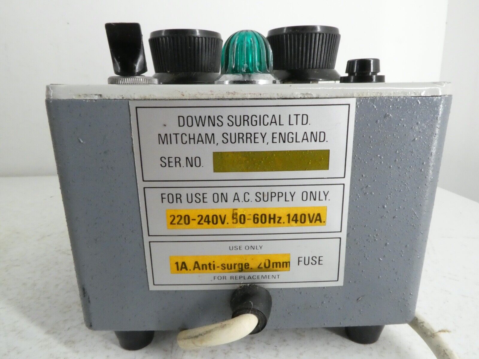 Downs Medical Cautery and Light Duty Transformer with Power Cord H12 Nowe Produkty