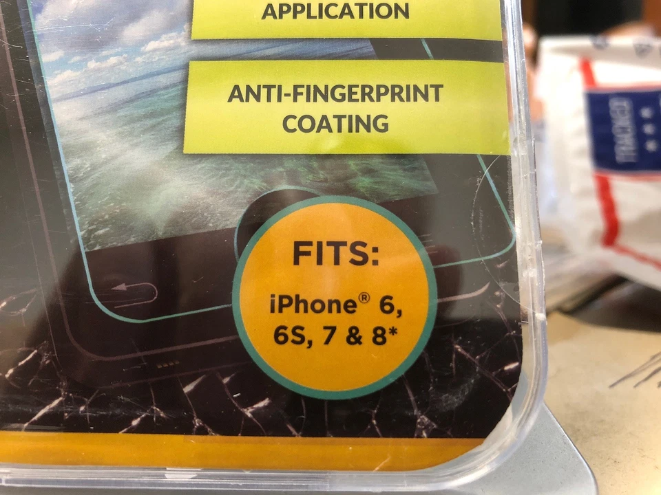 LOT OF 3 TEMPERED GLASS SCREEN GUARD IPHONE 6, 6S, 7, & 8 - Image 4 of 4