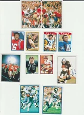 1985 Topps Football Stickers SET BREAK singles - stars, commons, Hall of Famers