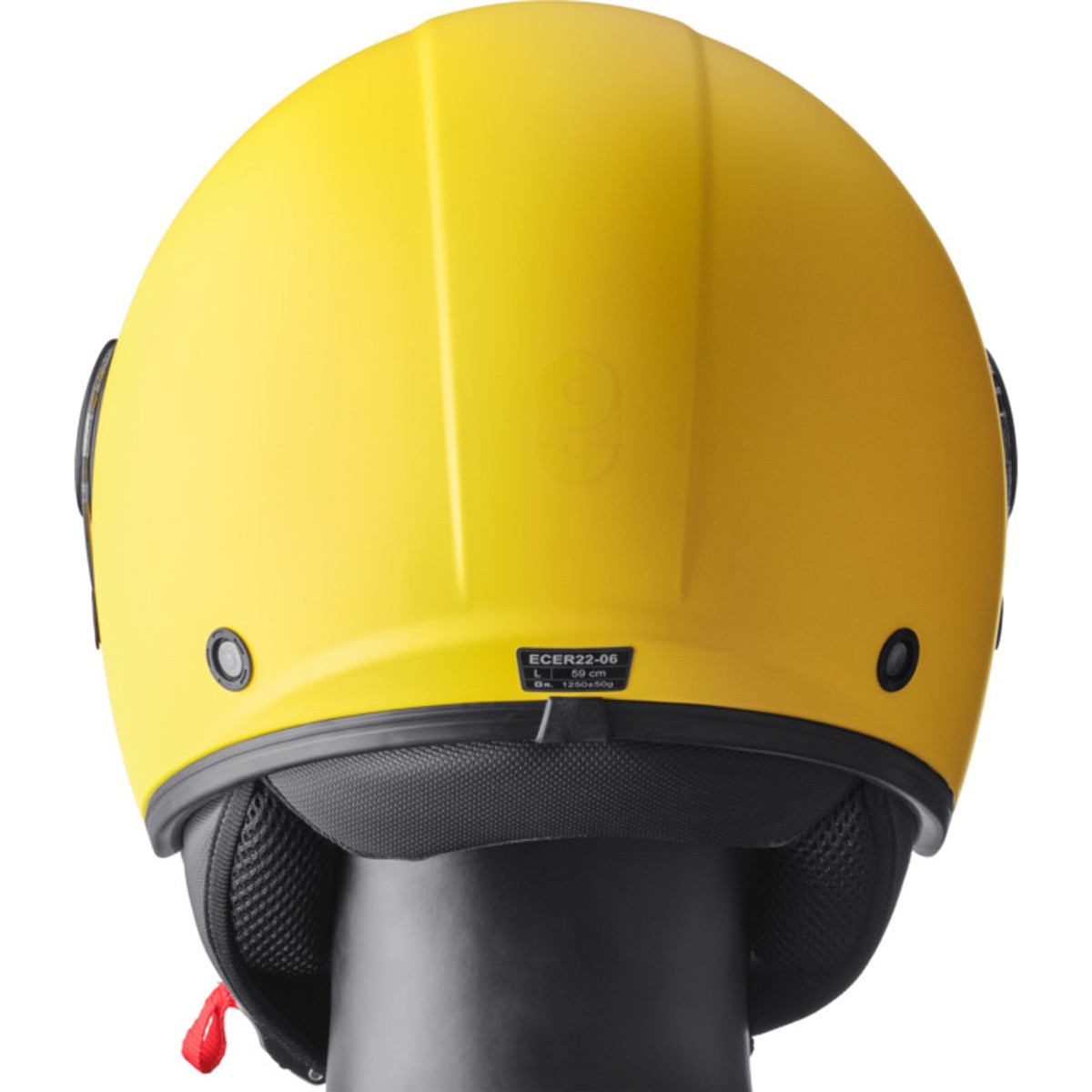 Motorcycle Helmet M - GMS GELATO LEMON - Jet Helmet With Sun