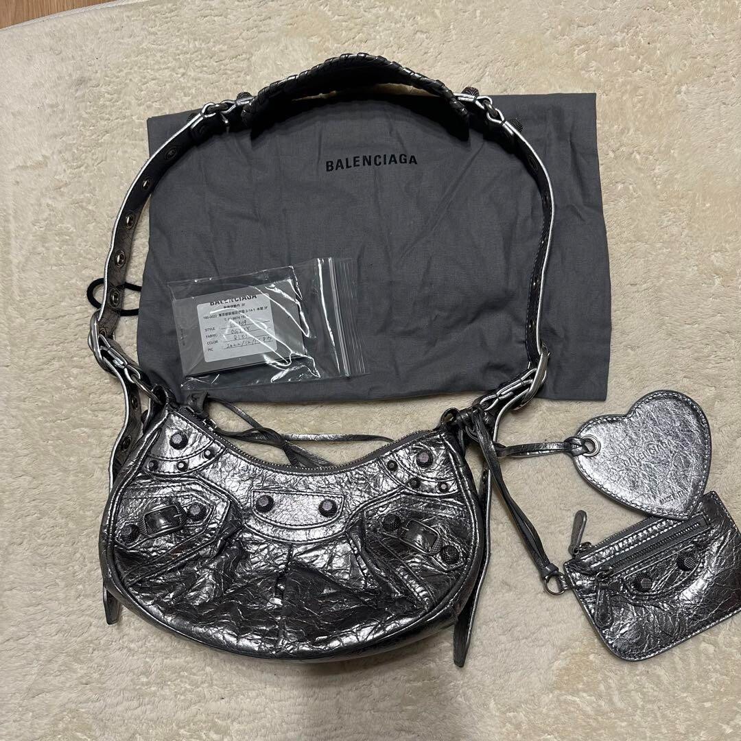 BALENCIAGA LE CAGOLE XS Shoulder Bag Silver Japan Import | eBay BALENCIAGA LE CAGOLE XS Shoulder Bag Silver Japan Import | eBay