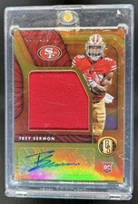 2021 Panini Gold Standard Trey Sermon Rookie Jersey Auto Jumbo RC #/149 49ers