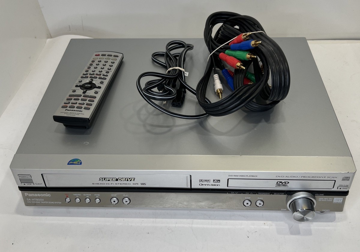 Panasonic SA-HT800V DVD VCR Combo Player with Remote and Cables | eBay
