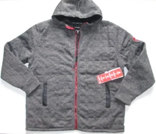 NWT Canada Weather gear Men's Full Zip Insulated Sherpa Hooded Gray Sz XL New