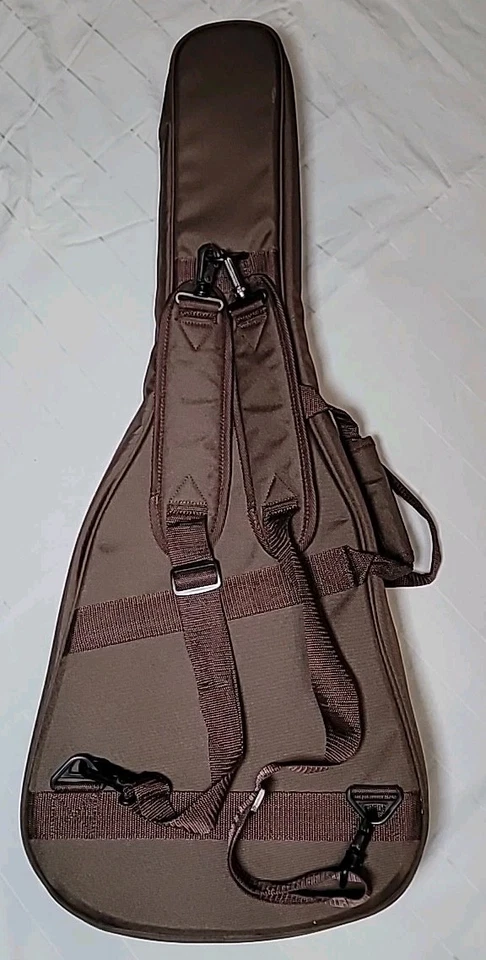 Yamaha Soft Small Body Brown Guitar Case Adj backpack & Front Pocket Padded - Image 3 of 4