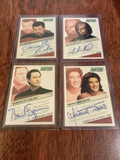 THE QUOTABLE STAR TREK TNG AUTO CARDS FRAKES DORN SIRTIS SPINER 2005 RITTENHOUSE
