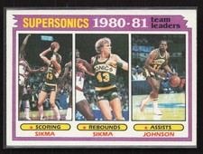 1981-82 Topps #64 Jack Sikma / Vinnie Johnson - EX/NM Set Break!